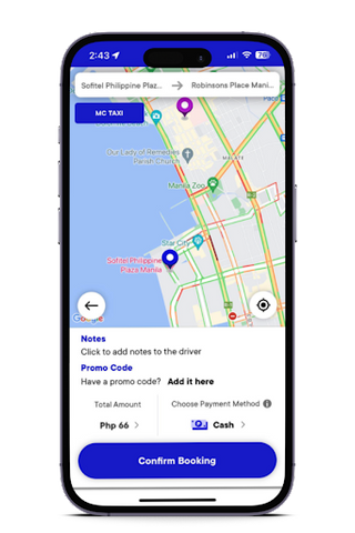 JoyRide interface for travel