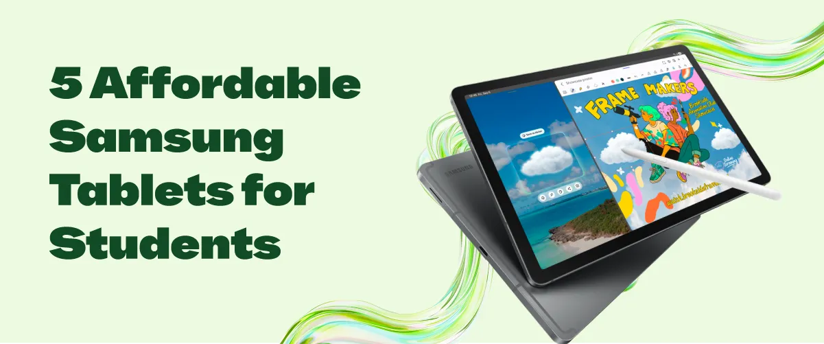 A thumbnail image of a blog about 5 affordable samsung tablets for students in the philippines