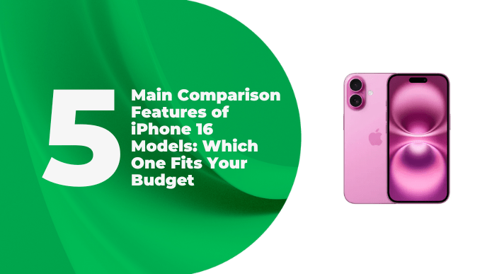 A thumbnail image of a blog about 5 main comparison features of iphone 16 models in the Philippines